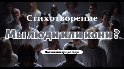Мы люди или кони?
