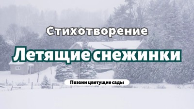 Летящие снежинки