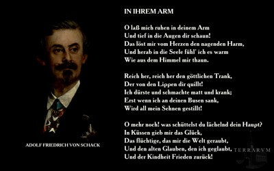 CCXXII. Adolf Friedrich von Schack. In ihrem arm CCXXII. Adolf Friedrich von Schack. In ihrem arm