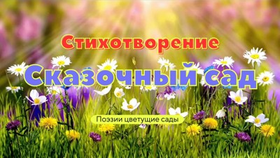 Сказочный сад Сказочный сад